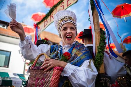 Izjemen obisk zaznamoval 50. Dneve narodnih noš in oblačilne dediščine v Kamniku (Blaž T. Muc)  (134)